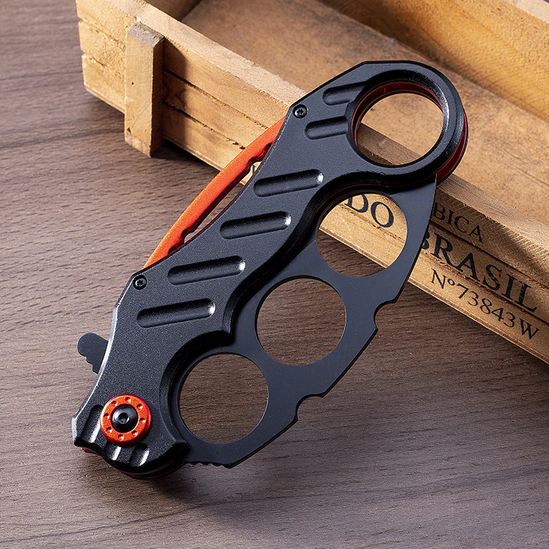 Knuckle Folding Knife Outdoor Camping Tactics Multi-functional Self-defense Boxing Sleeve Knives - Image 9
